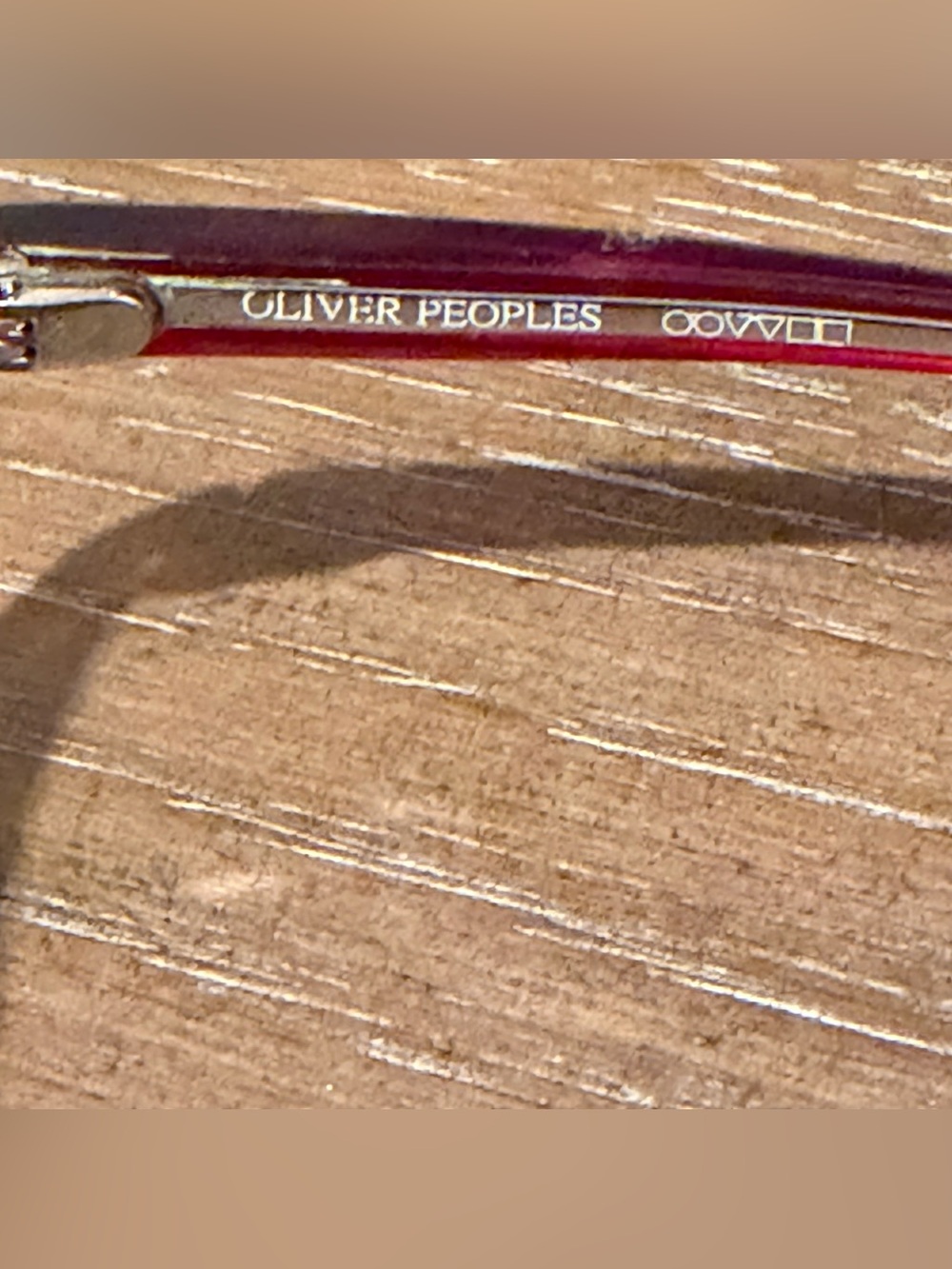 Oliver Peoples Red Oversized Sunglasses - Picture 6 of 6
